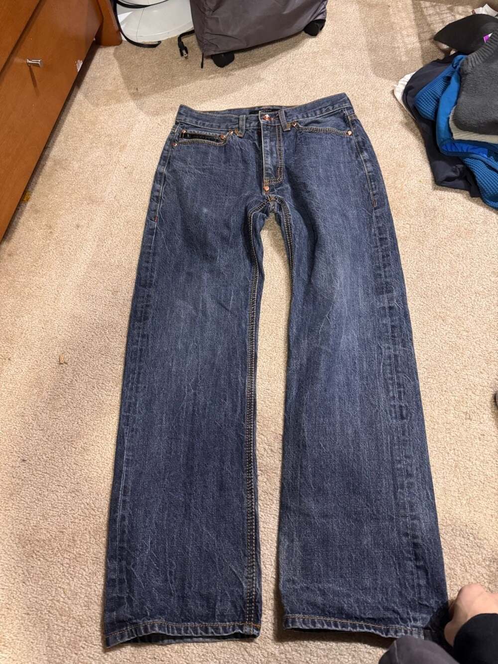 Vintage Sean John Baggy Dark Wash Denim Jeans Size 30